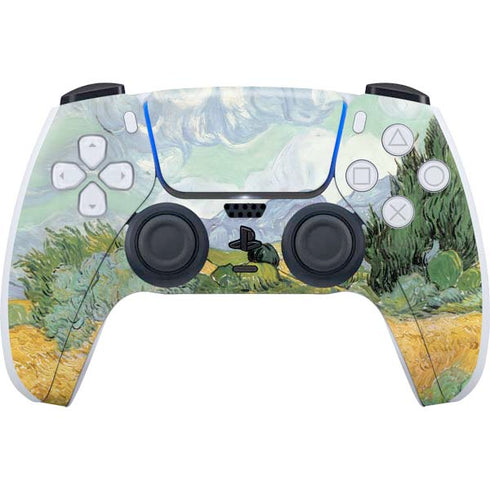 Vincent Van Gogh Wheatfield with Cypresses PS5 Controller Skin